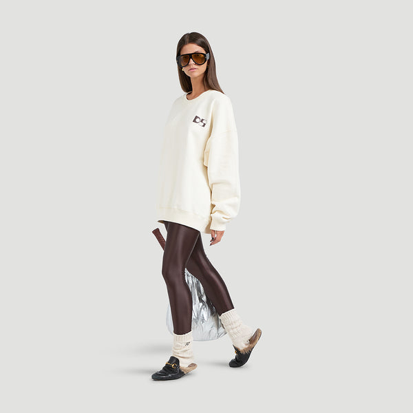 Heavy cotton oversized crewneck