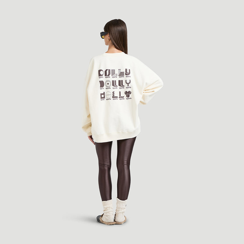 Heavy cotton oversized crewneck